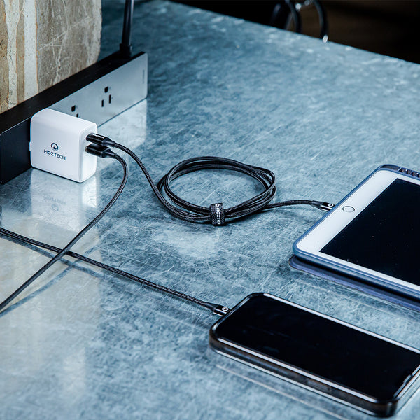 USB-A to Lightning 編織傳輸充電線