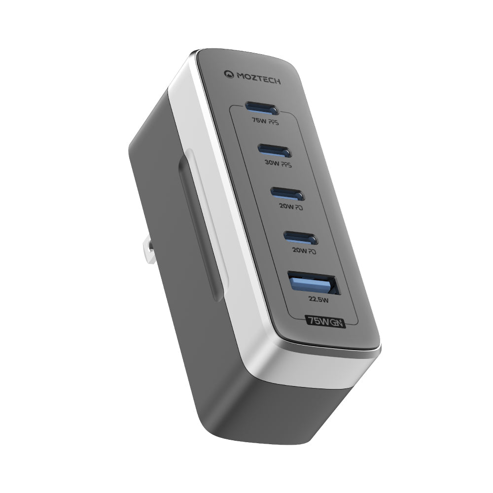 MOZTECH Slimo 超薄氮化鎵電源供應器(75W)
