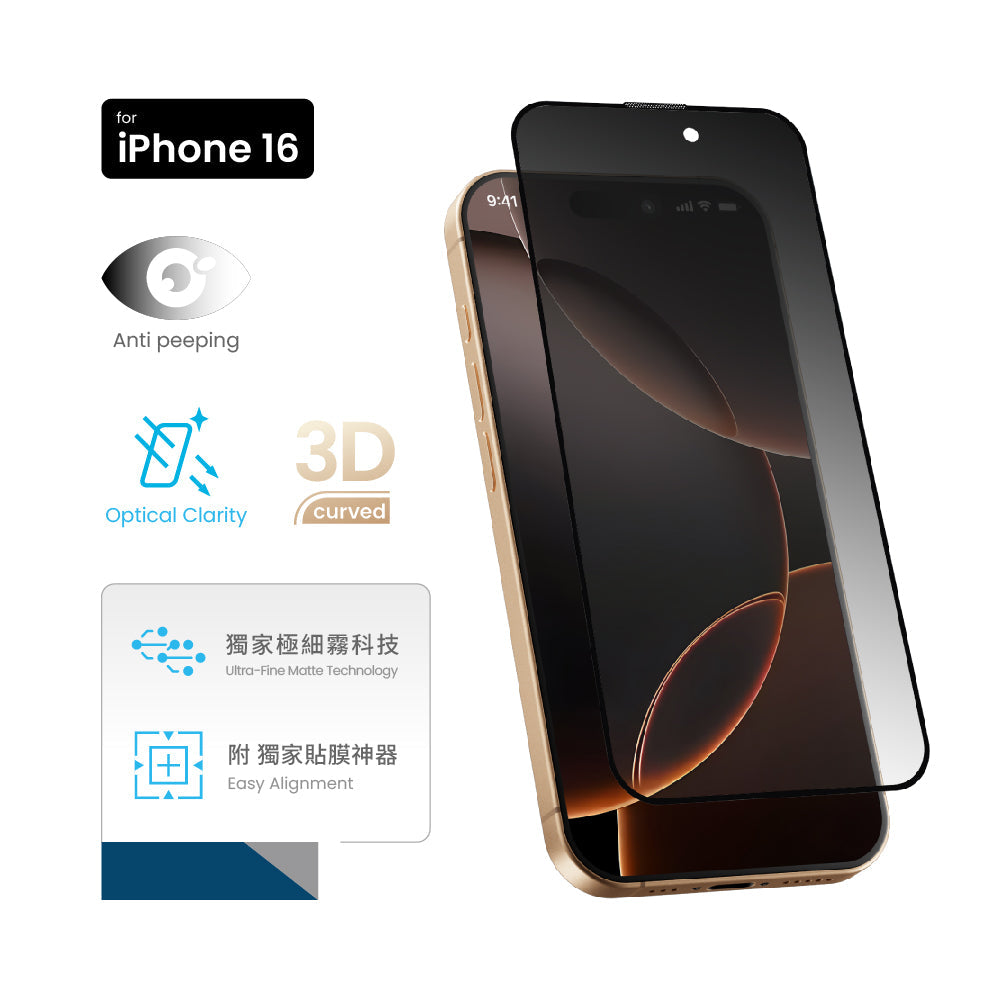 MOZTECH iPhone 防窺晶霧貼